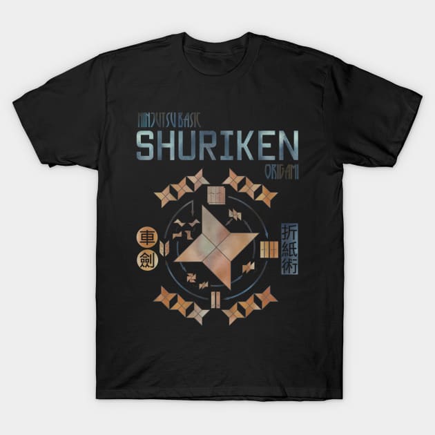 Shuriken Origami T-Shirt by Kaijester